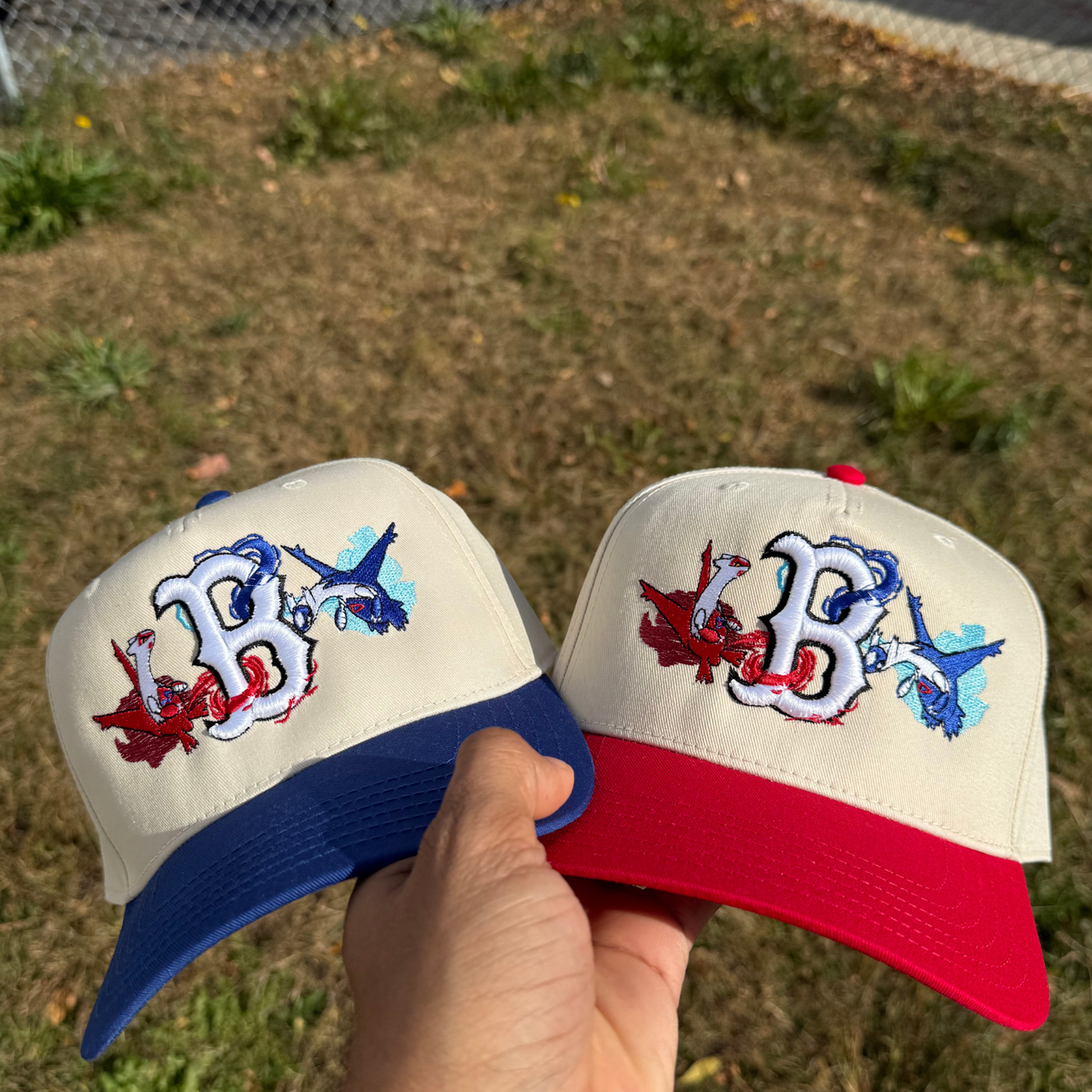 Twins birds red and blue SnapBack hat