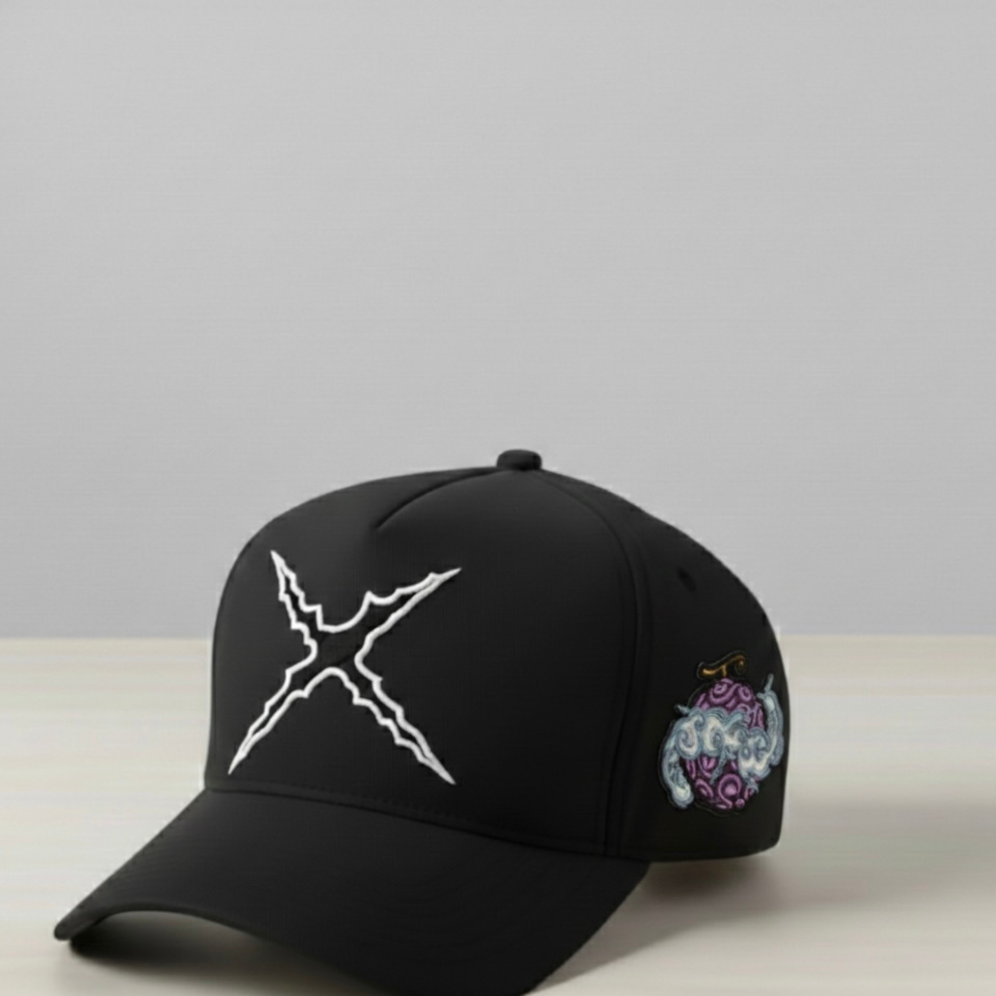 Anime-Inspired White Cloud Warrior Fruit Embroidered Hat – Awakening Style