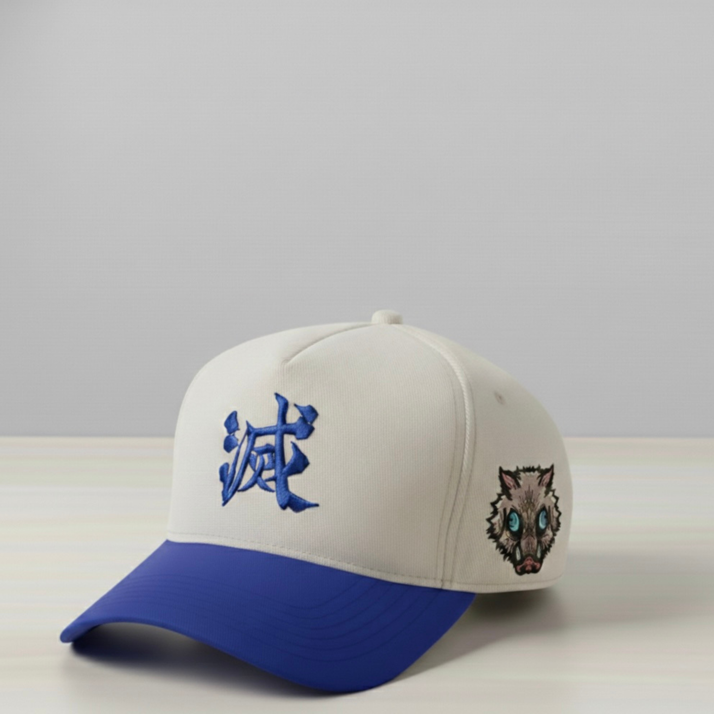 Anime-Inspired Wild Warrior Embroidered Hat – Beast Mask Aesthetic