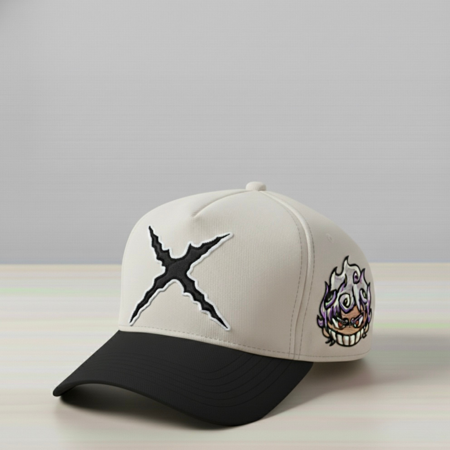 Anime-Inspired White Cloud Warrior Embroidered Hat – Awakening Style