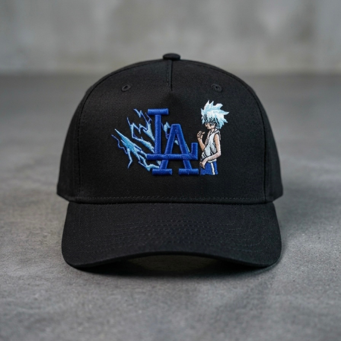 Lightning Assassin Inspired LA Embroidered Hat | Anime Streetwear