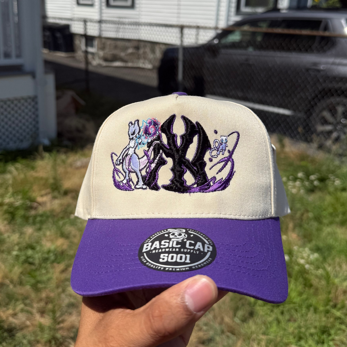 Psychic Monster Inspired Embroidered NY Hat | Anime Streetwear Cap