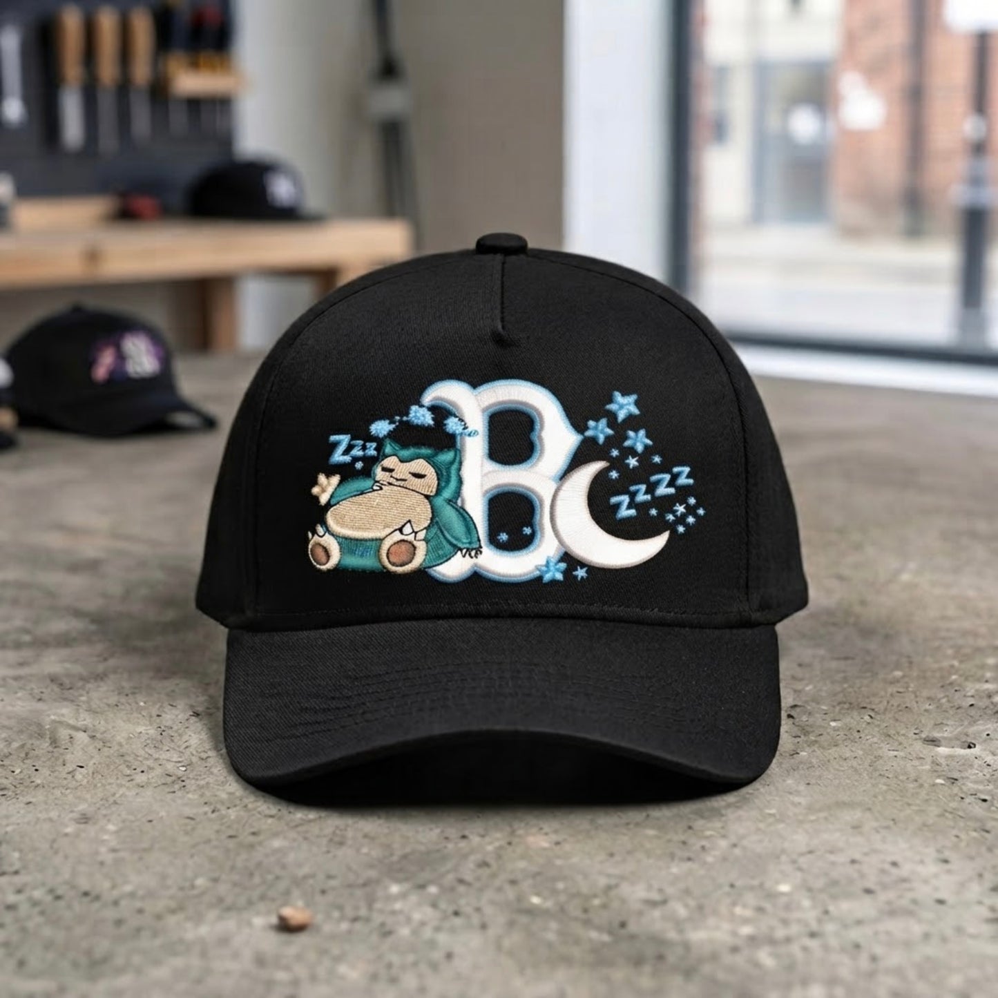 Sleeping Giant Inspired Embroidered B Hat Anime Streetwear Cap