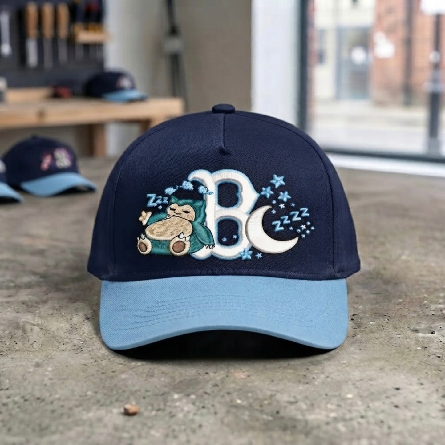 Sleeping Giant Inspired Embroidered B Hat Anime Streetwear Cap