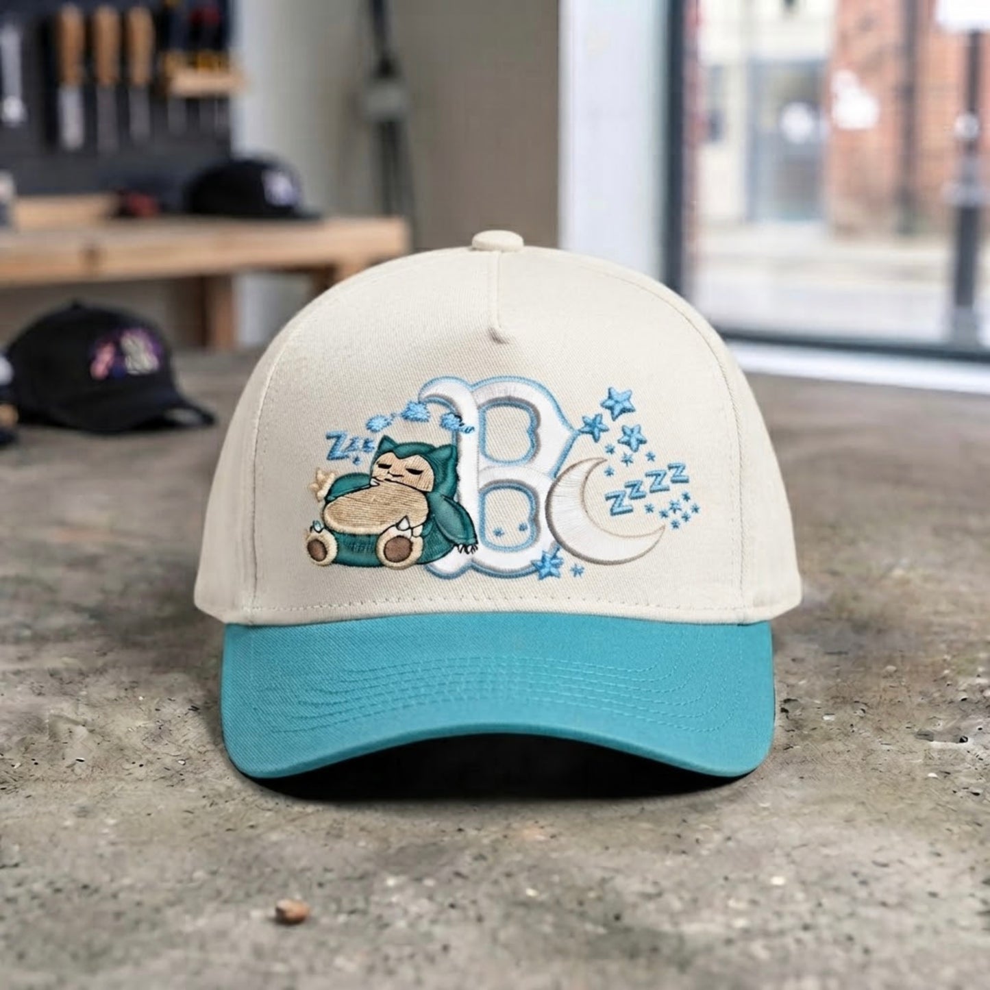 Sleeping Giant Inspired Embroidered B Hat Anime Streetwear Cap