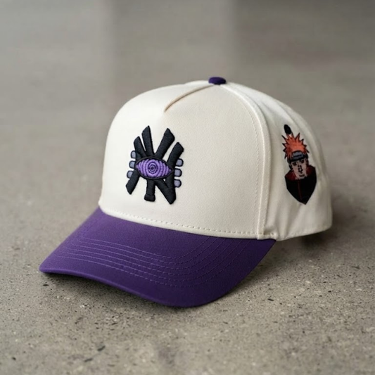 Ninja purple eye ny embroidery anime hat
