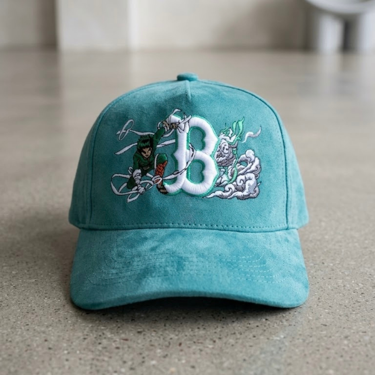 Green Ninja Inspired Boston Embroidered Hat | Anime Streetwear