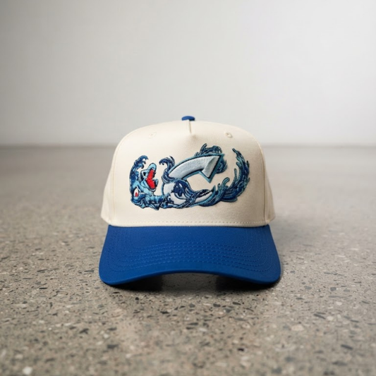 Water crocodile x c embroidery anime hat