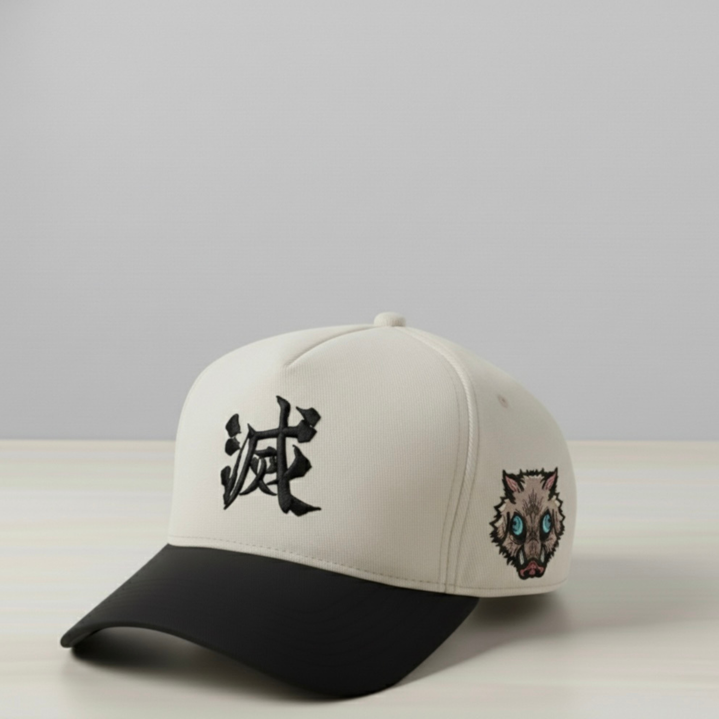 Anime-Inspired Wild Warrior Embroidered Hat – Beast Mask Aesthetic