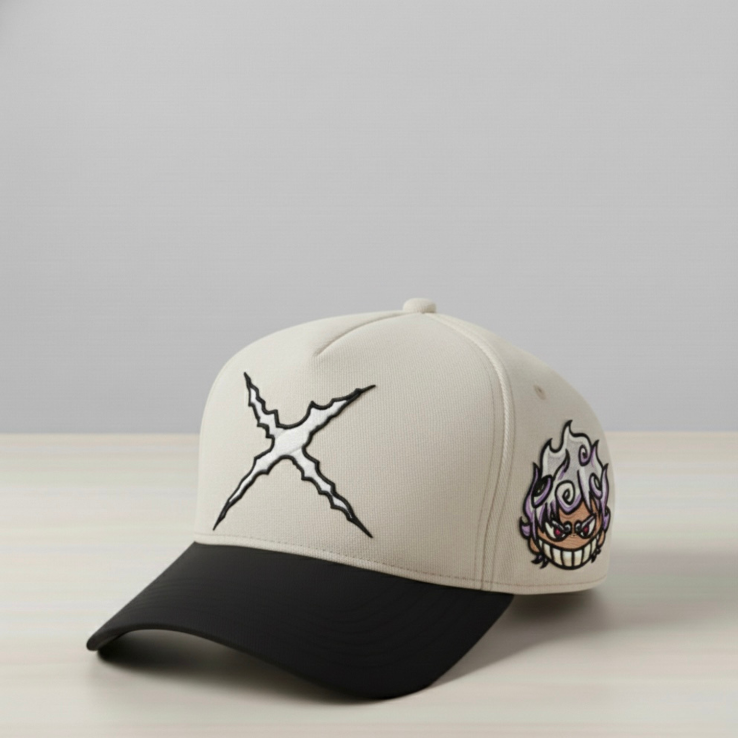 Anime-Inspired White Cloud Warrior Embroidered Hat – Awakening Style