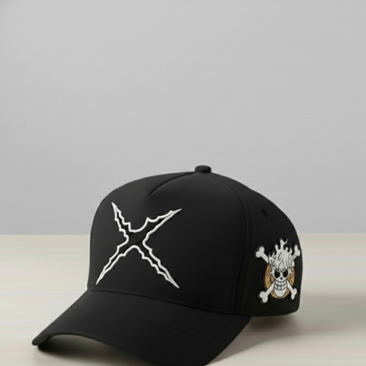 Anime-Inspired White Cloud Warrior skull Embroidered Hat – Awakening Style