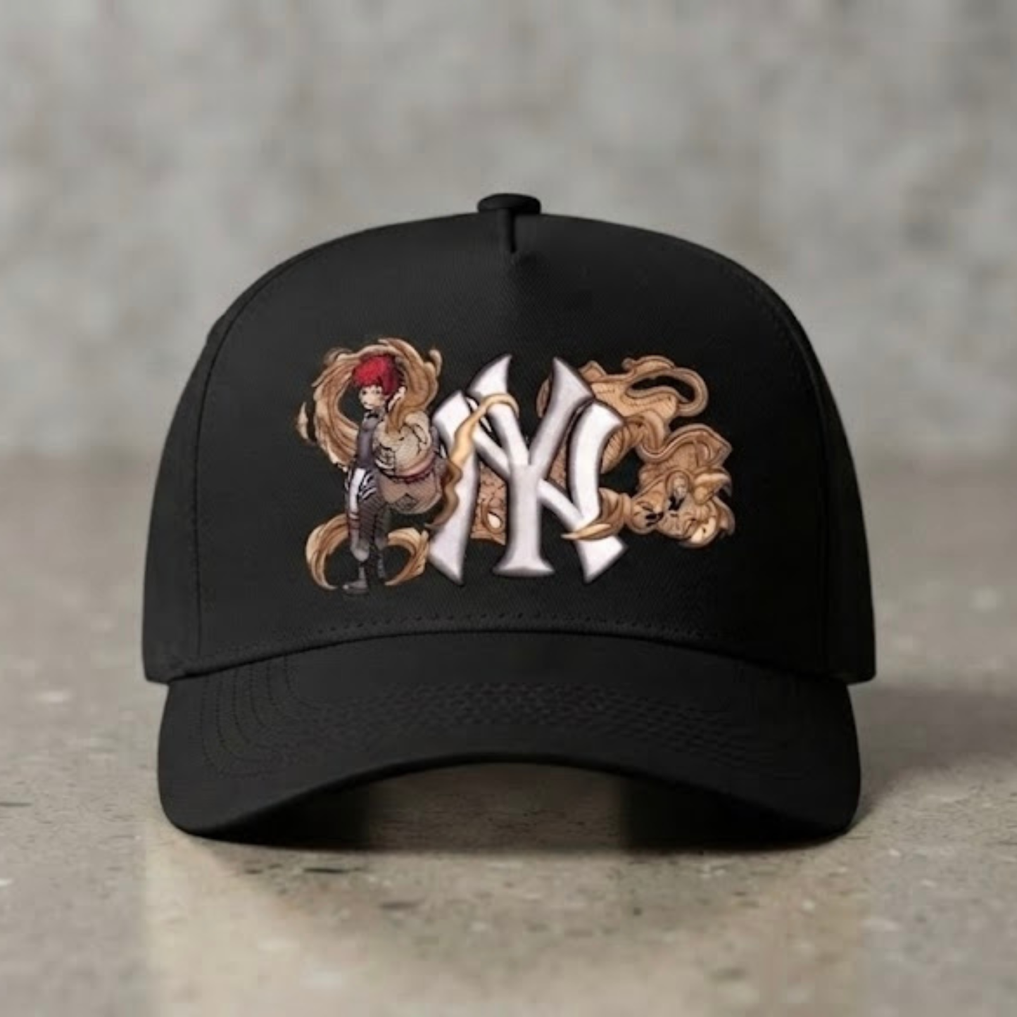 Desert Ninja Inspired Embroidered NY Hat | Anime Streetwear Cap