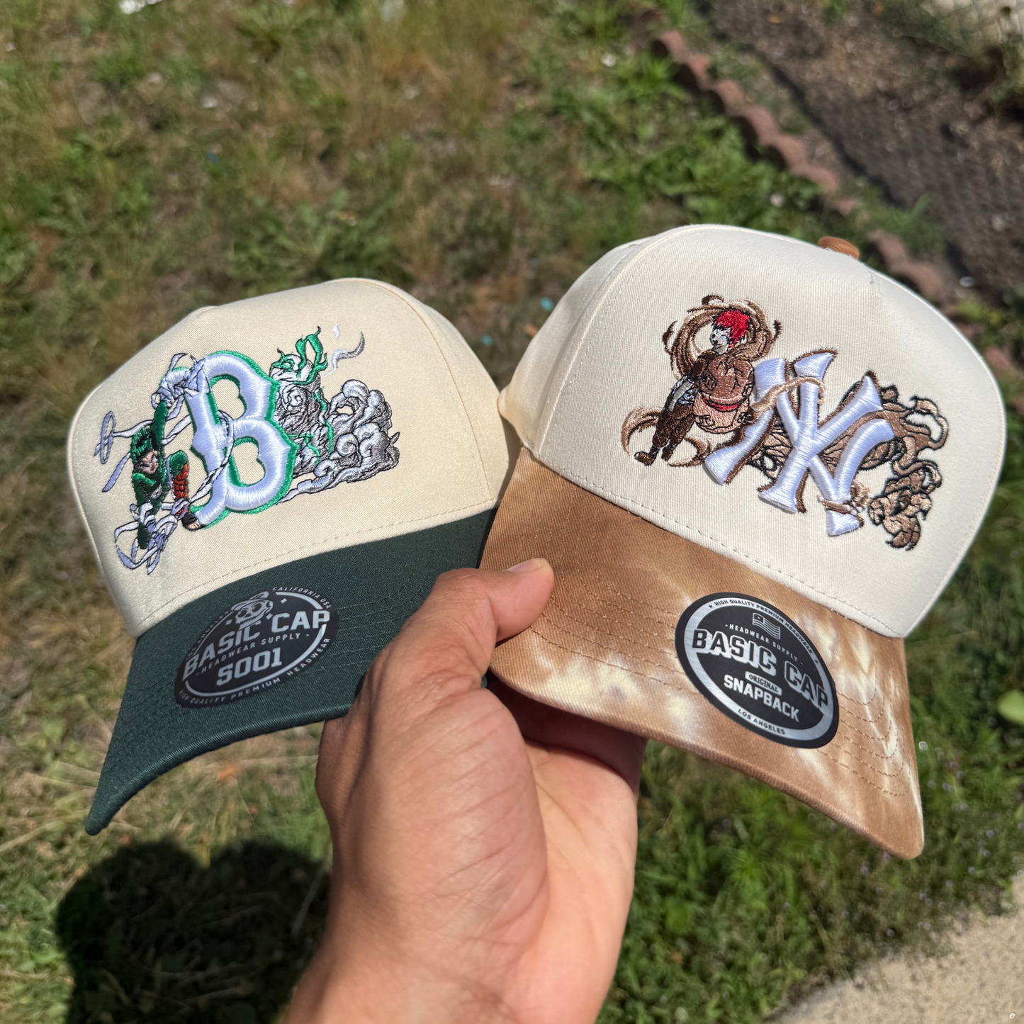 Desert Ninja Inspired Embroidered NY Hat | Anime Streetwear Cap