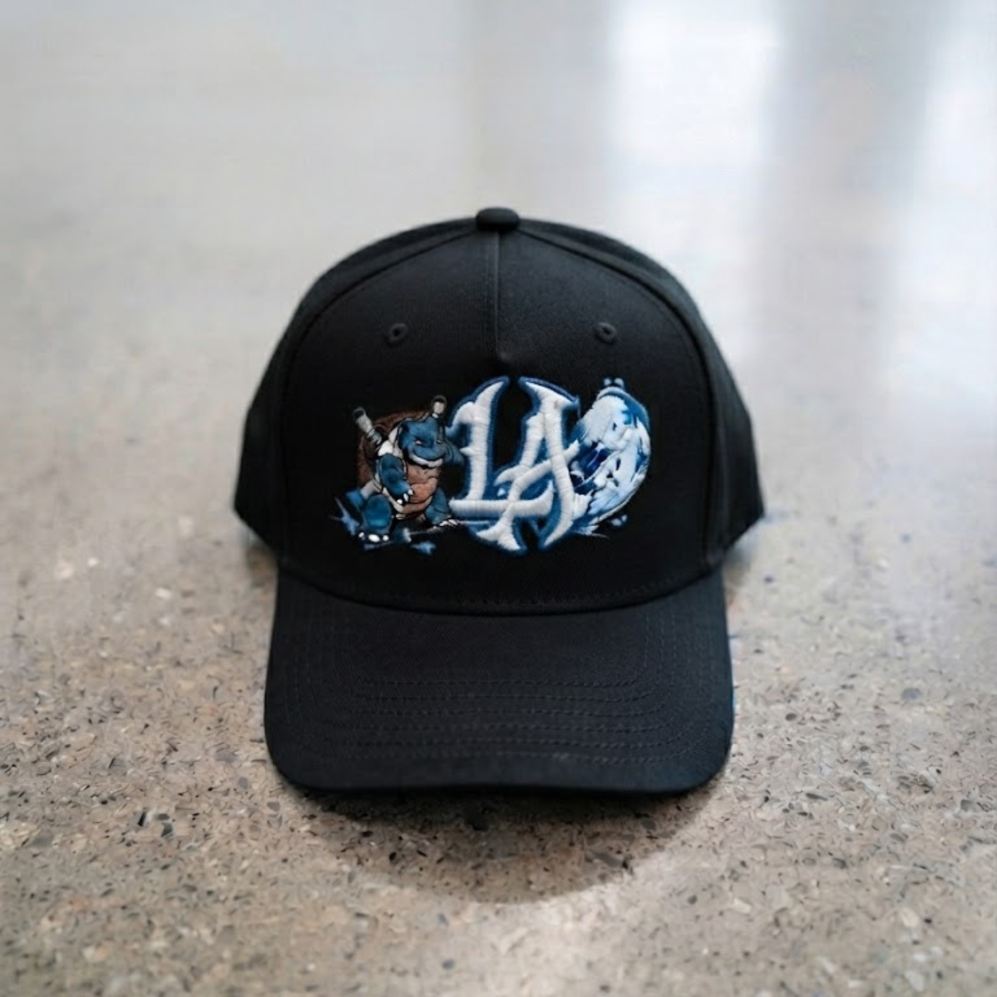 Water Turtle Inspired Embroidered LA Hat | Anime Streetwear Cap