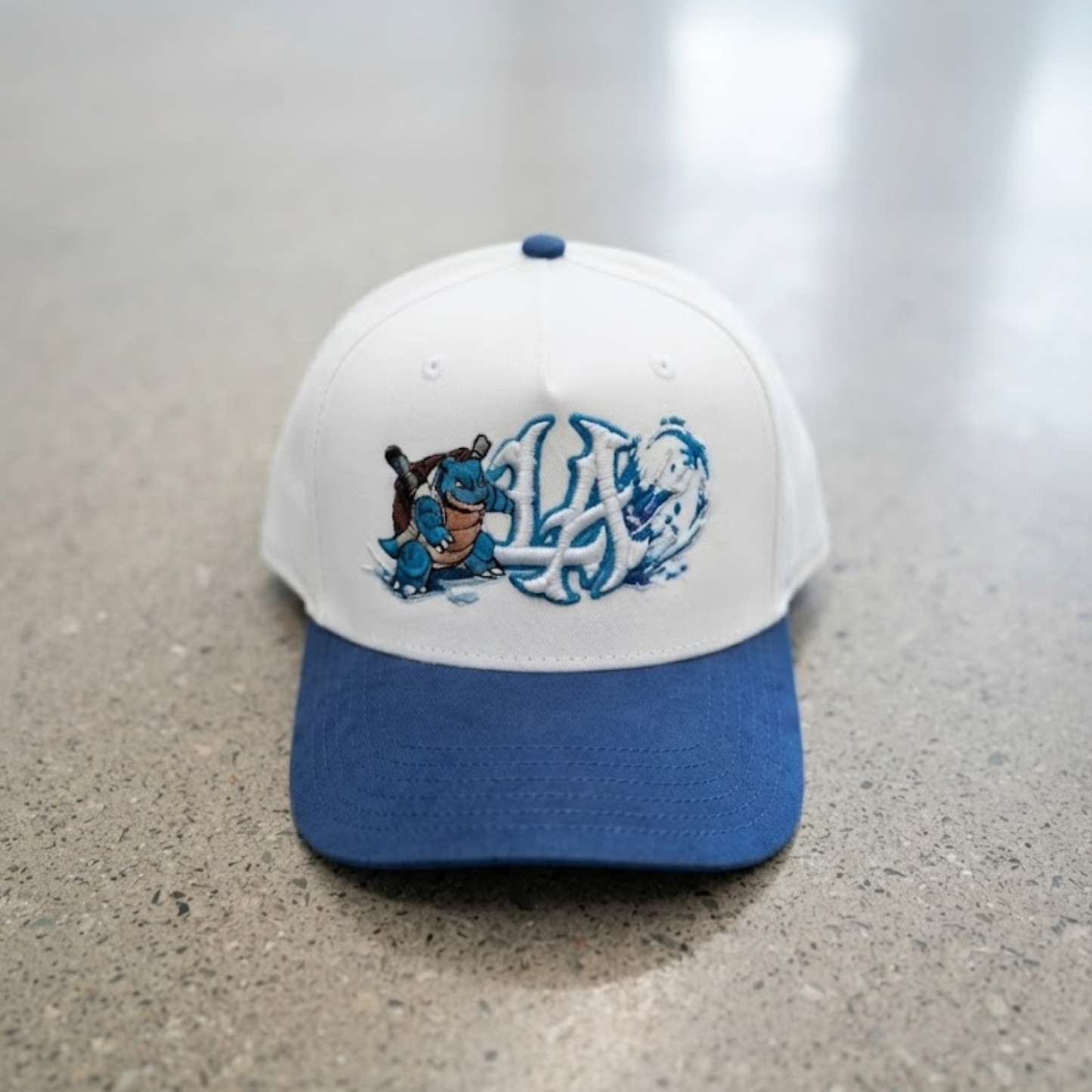 Water Turtle Inspired Embroidered LA Hat | Anime Streetwear Cap