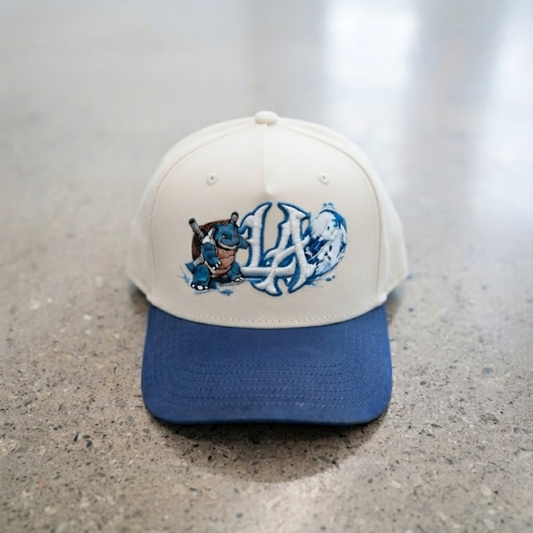 Water Turtle Inspired Embroidered LA Hat | Anime Streetwear Cap